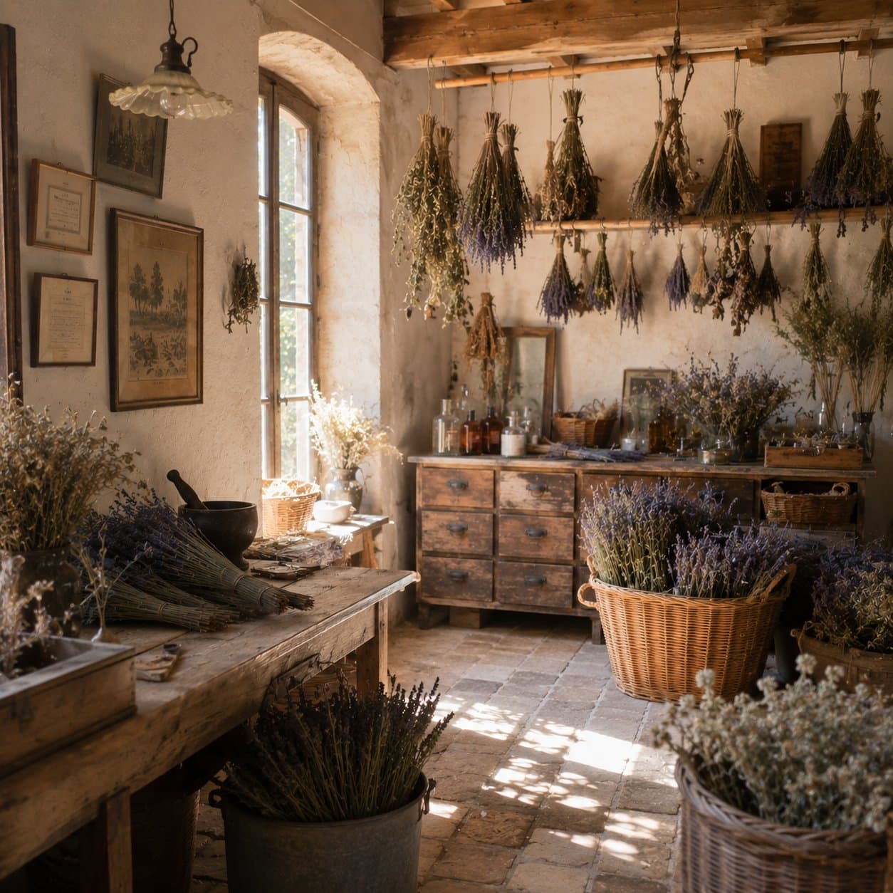 La sala de trabajo de la villa